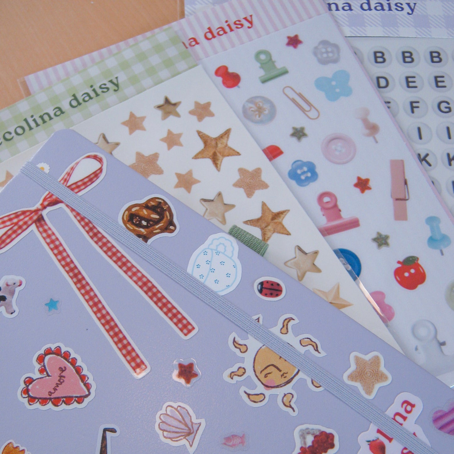 bead letter sticker sheet pack