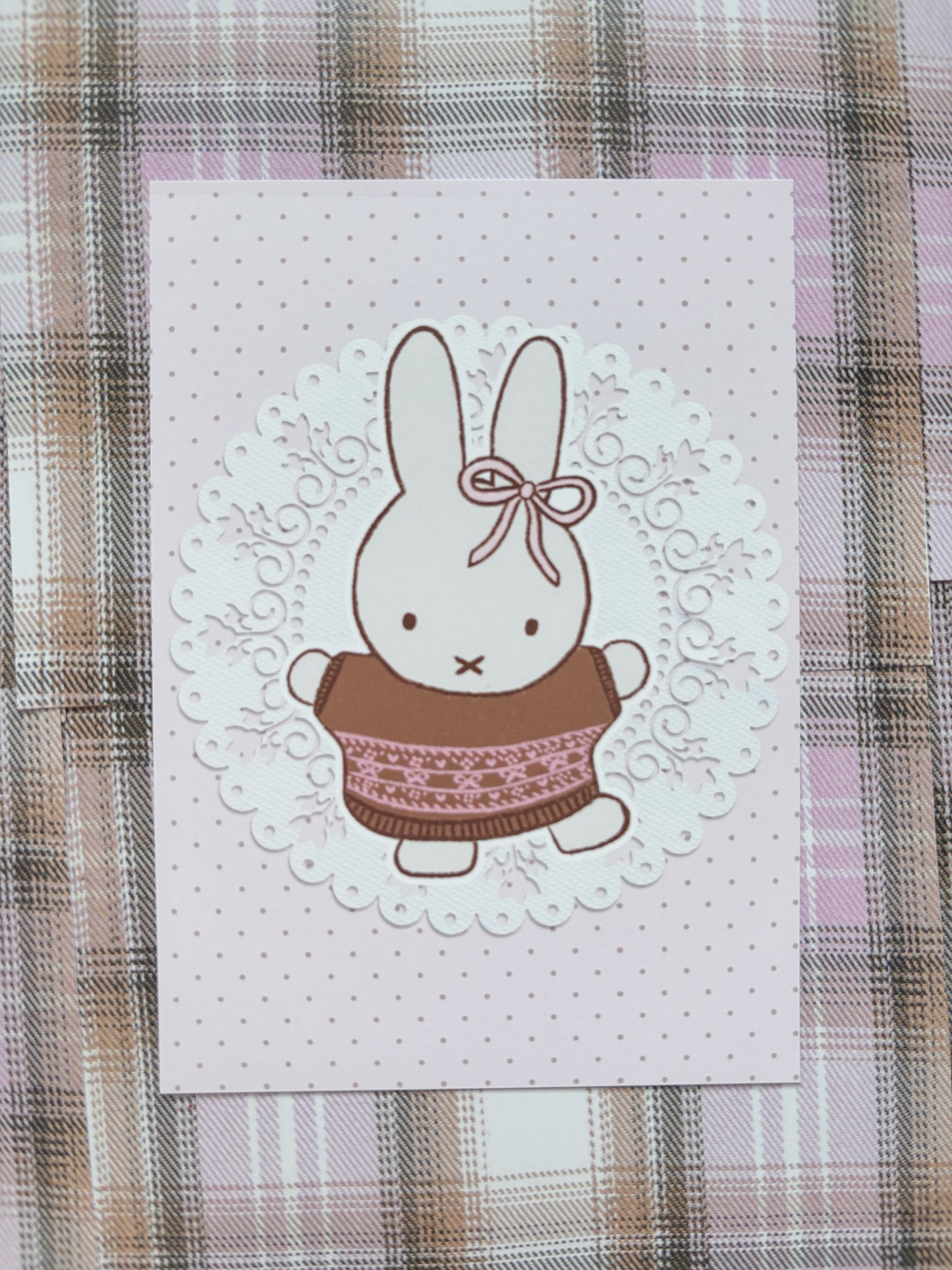 darling bunny post card