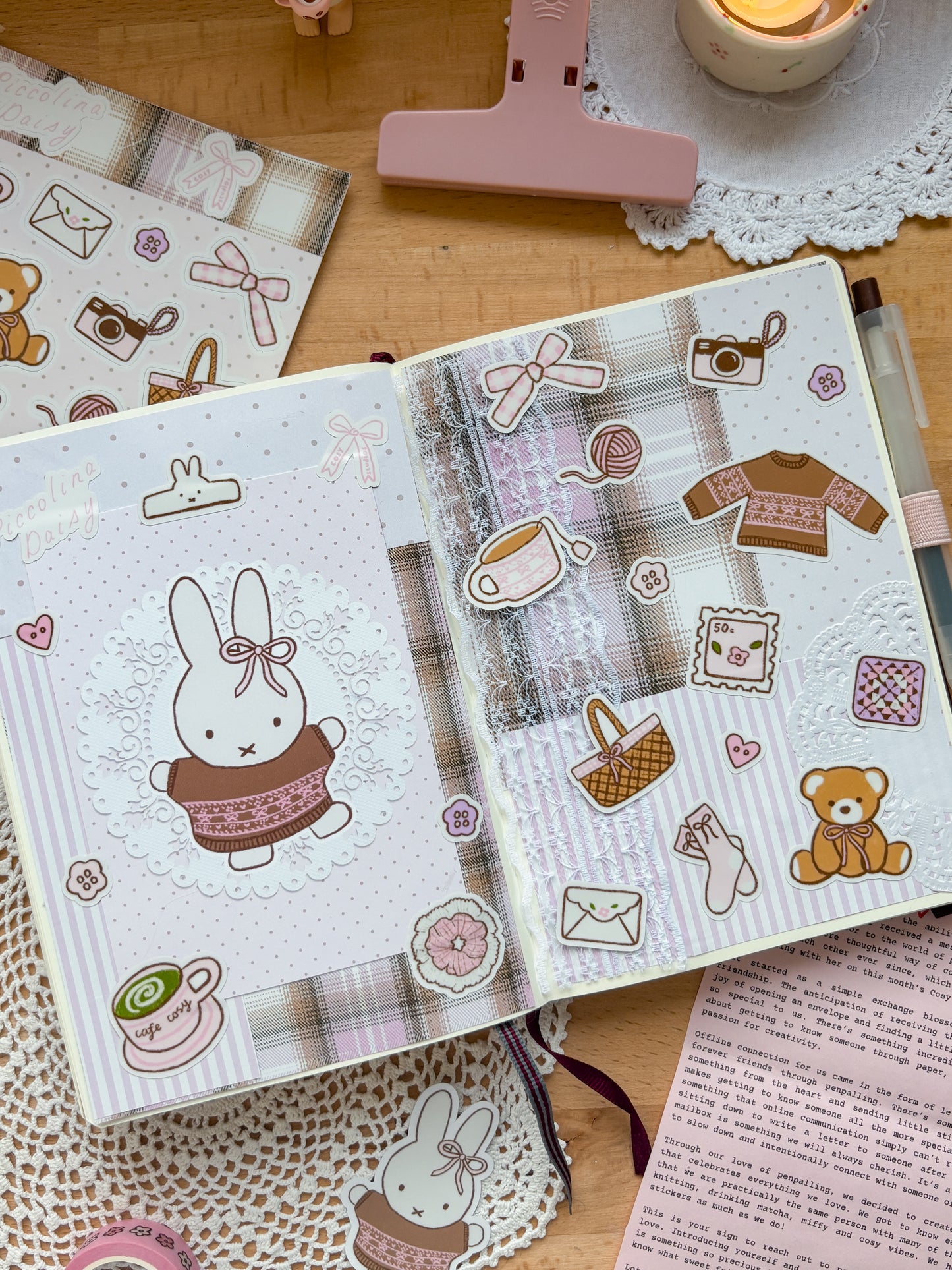 darling bunny post card