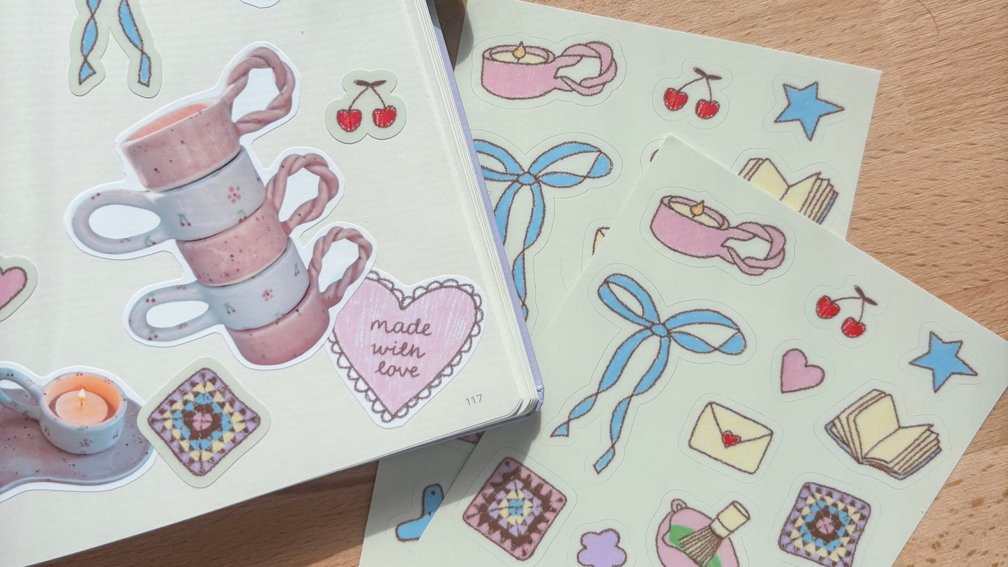 dolce casa sticker sheet