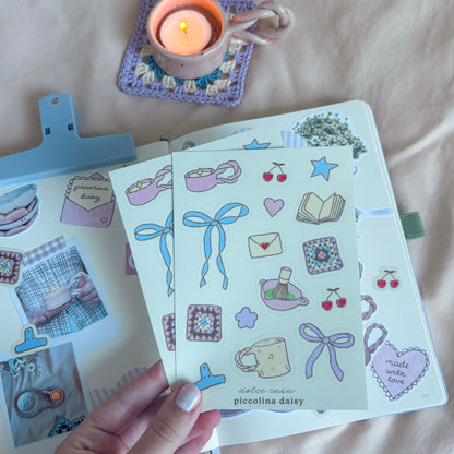 dolce casa sticker sheet