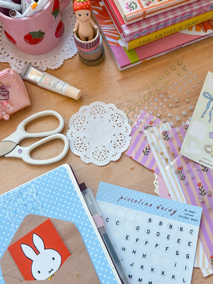 PREORDER - bead letter sticker sheet