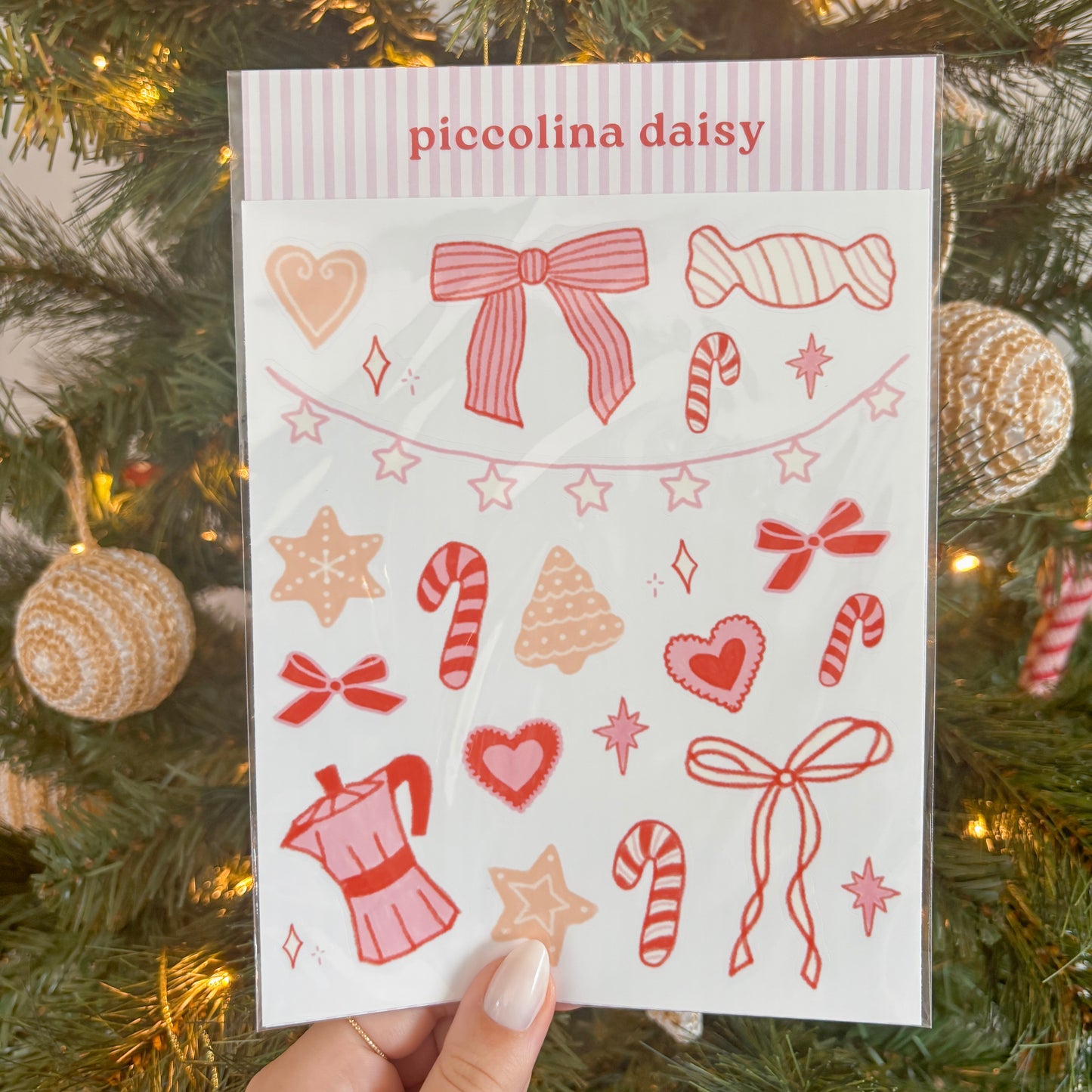 holiday sticker sheet