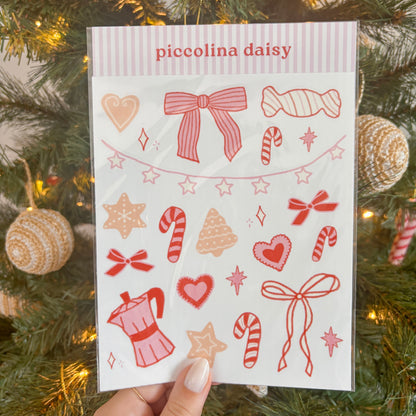 holiday sticker sheet