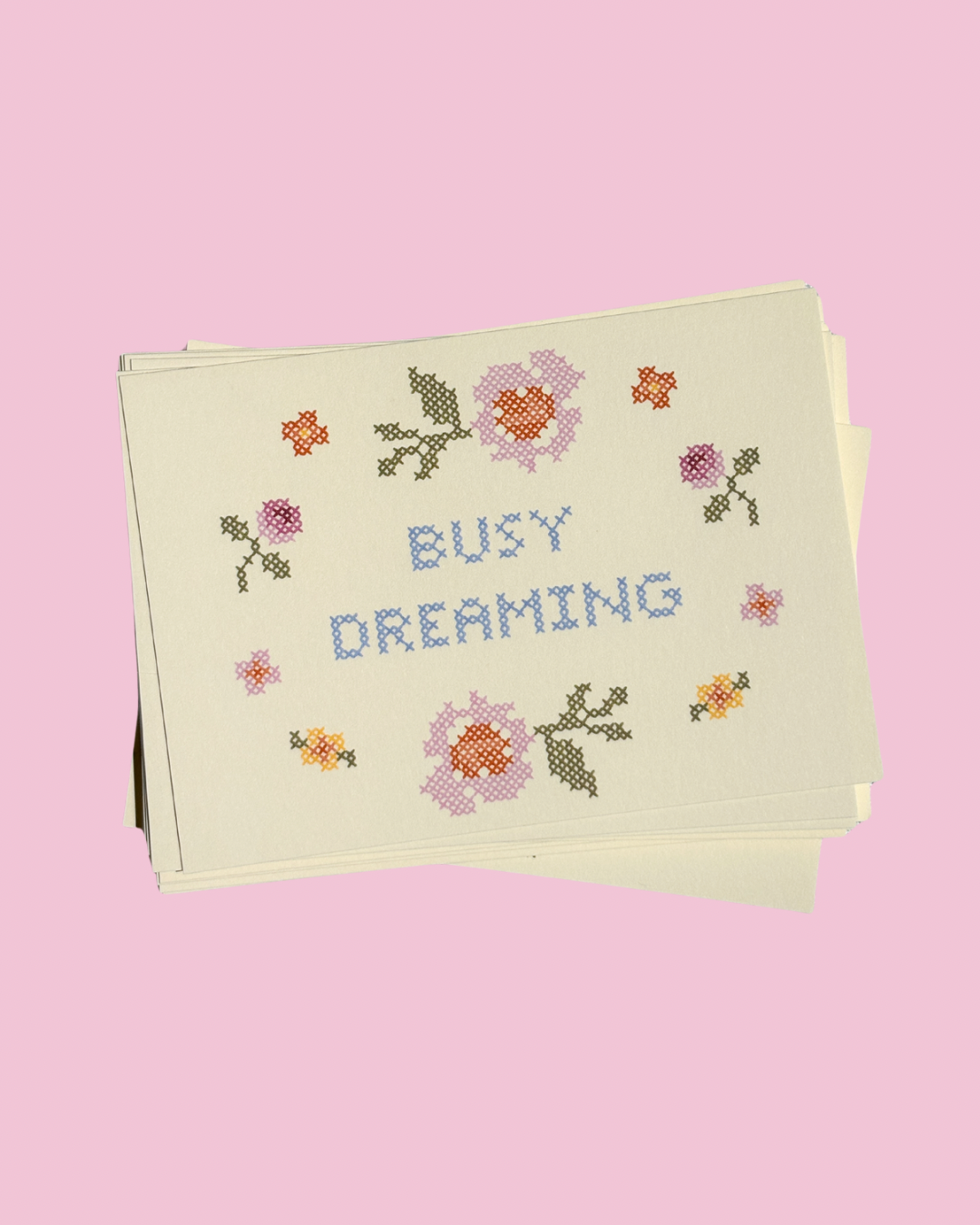 busy dreaming postcard