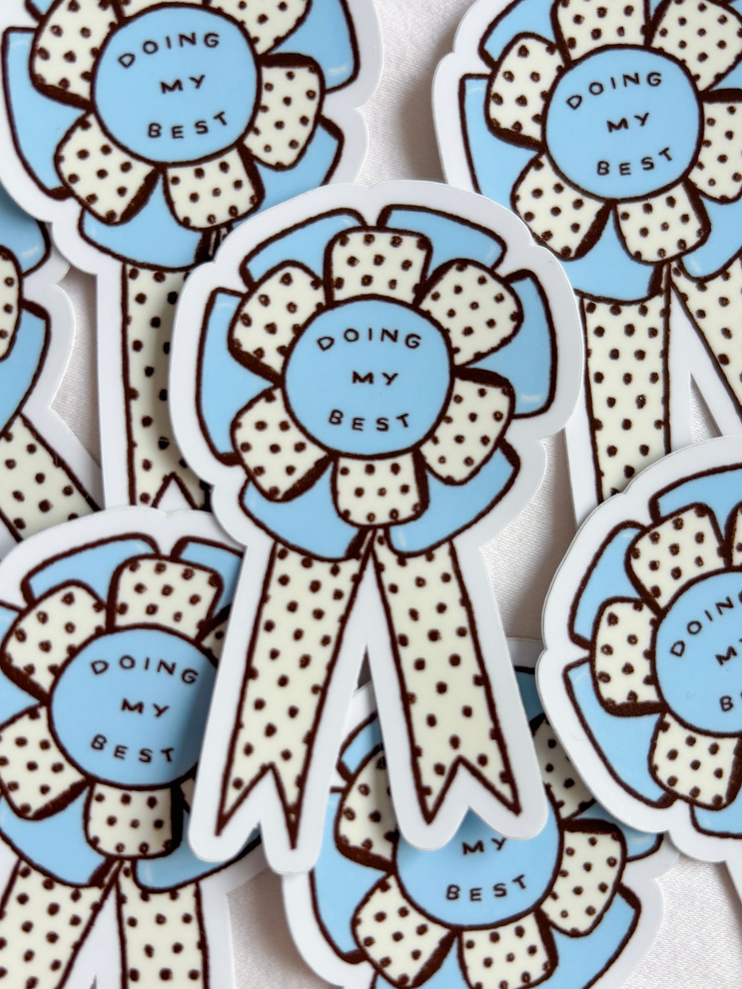 prize ribbon vinyl sticker