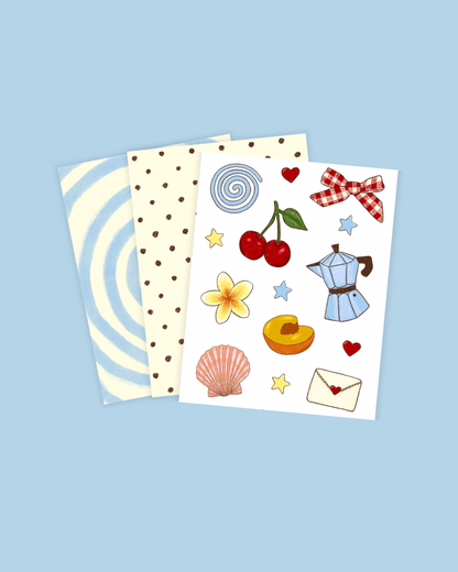 summer sticker sheet