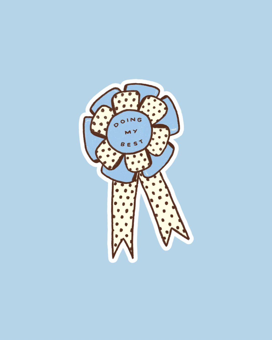 prize ribbon vinyl sticker